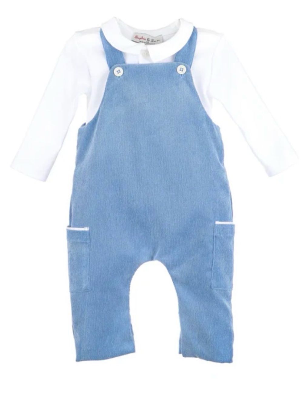 New Sophie & Lucas Comfy Cord Overall Set- Blue